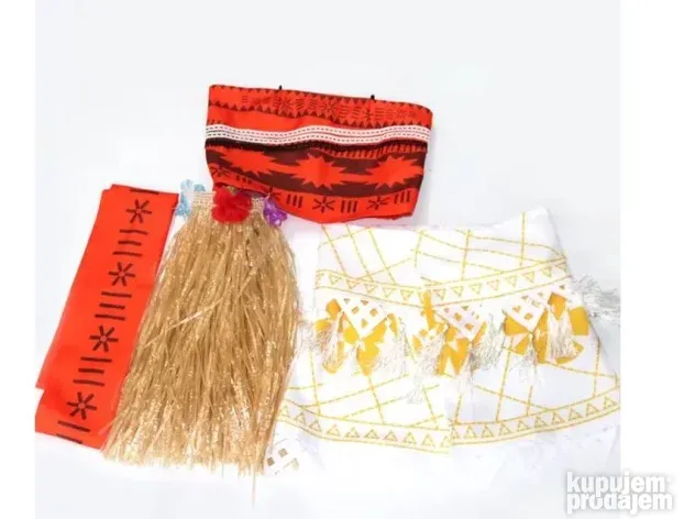 MOANA Vajana kostim + perika + ogrlica za odrasle 7u1