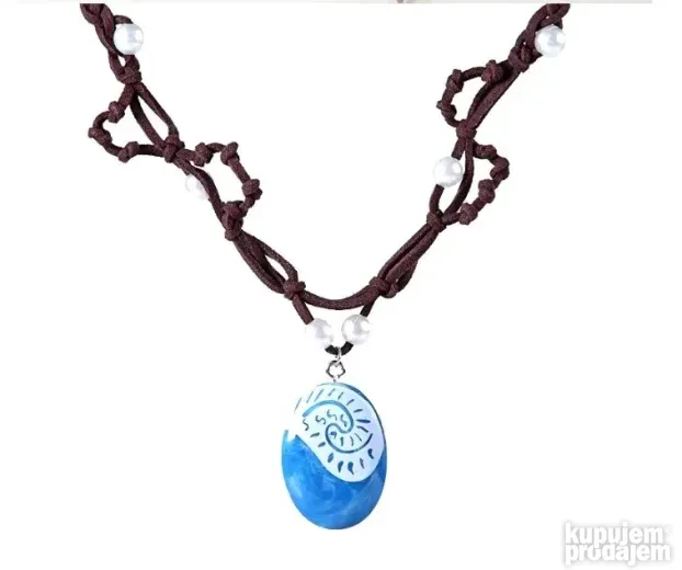 MOANA Vajana kostim + perika + ogrlica za odrasle 7u1