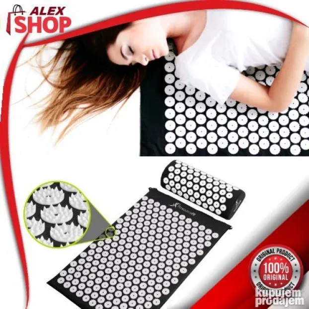 Masažna prostirka za akupresuru sa jastu. i Podloga za jogu