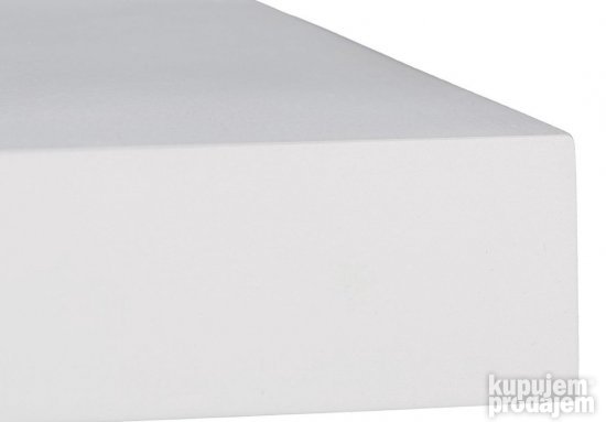 Polica Zidna 25x60x4cm do 12kg Bela Relaxdays