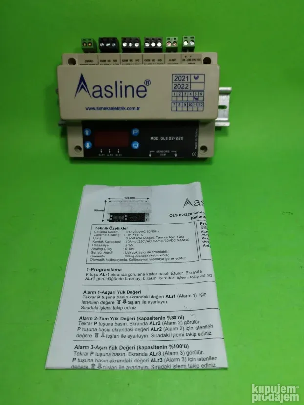 Asline OLS 02-220 Za detekciju opterecenja tereta Lifta!