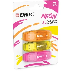 Emtec C410 P3 Neon 8gb Usb 2.0 Figured