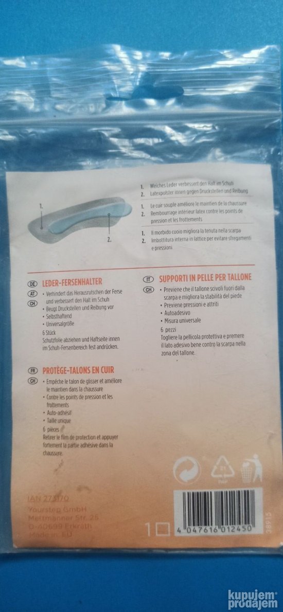 Kozni ulosci/zastita za stopalo za udobnu obucu set od 6