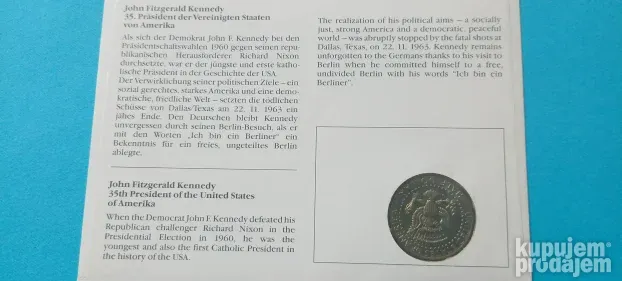 Kennedy kolekcionarski novcic USA pola dolara