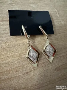 Zlatne minđuše sa dijamantima