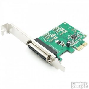 PCI-E 1x LPT kartica, paralelni port IEEE1284 pcie express x