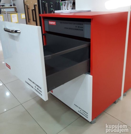 Samet fioka Flow box-500mm-slow-okov za namestaj