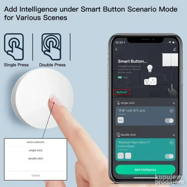 Tuya Zigbee taster / Tuya ZigBee Button / Tuya Wi-fi Button