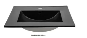 Ugradni lavabo CRNI - tanki