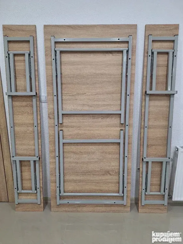 Sto i klupe na rasklapanje 200x90 METALNA KONSTRUKCIJA!