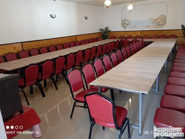 Sto i klupe na rasklapanje 200x90 METALNA KONSTRUKCIJA!