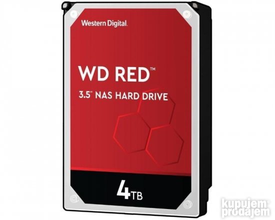 WD 4TB 3.5" SATA III 64MB IntelliPower WD40EFAX Red