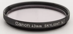 Canon 43 mm Skylight filter
