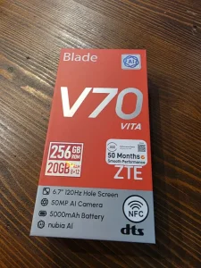 Zte Blade V70 Vita 8+12/256GB Stone Gray NOVO GARANCIJA 24M