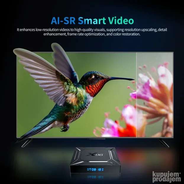 X96 M200 4GB/64G S905X5M WiFi 2.4/5GHz Android 14 KODI