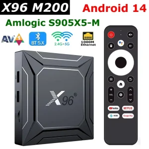 X96 M200 4GB/64G S905X5M WiFi 2.4/5GHz Android 14 KODI
