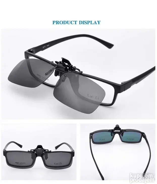 Clip on dodatak za dioptrijske naocare unisex