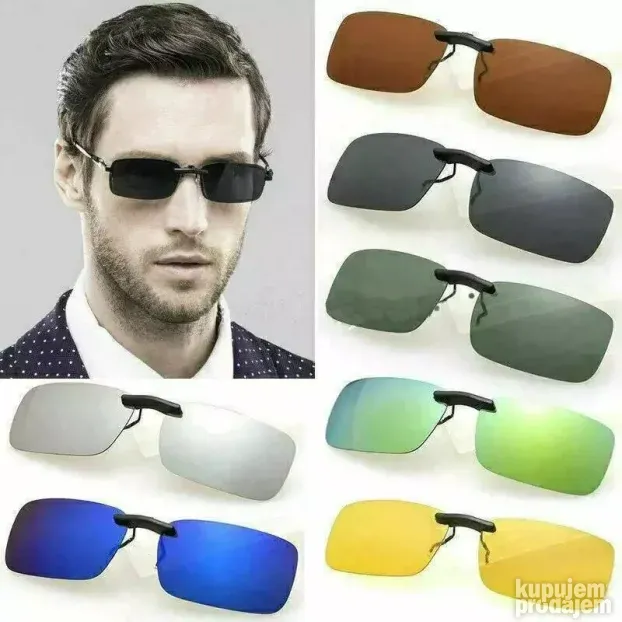 Clip on dodatak za dioptrijske naocare unisex