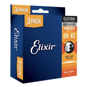Elixir 12002 009/042 3 PACK 16540 Žice za Električnu Gitaru