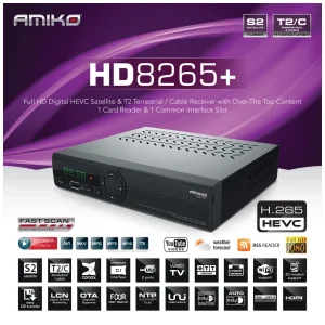 Prijemnik, AMIKO HD-8265+ DVB-S2+T2/C
