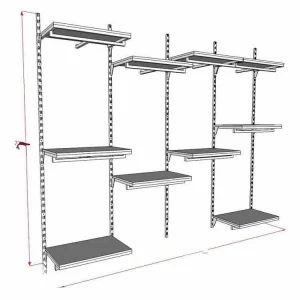 Stubovi/police za poslovni prostor flexibilne