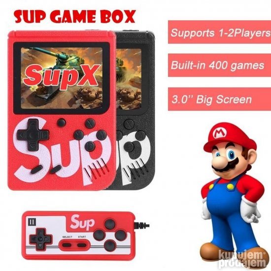 Konzola Sup Game Box 400 S Kontrolerom + GRATIS Pop Socket