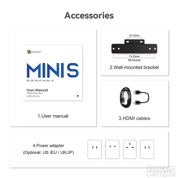 Beelink Mini S12 Intel N95 4c/4t/8GB/256GB/Win11PRO
