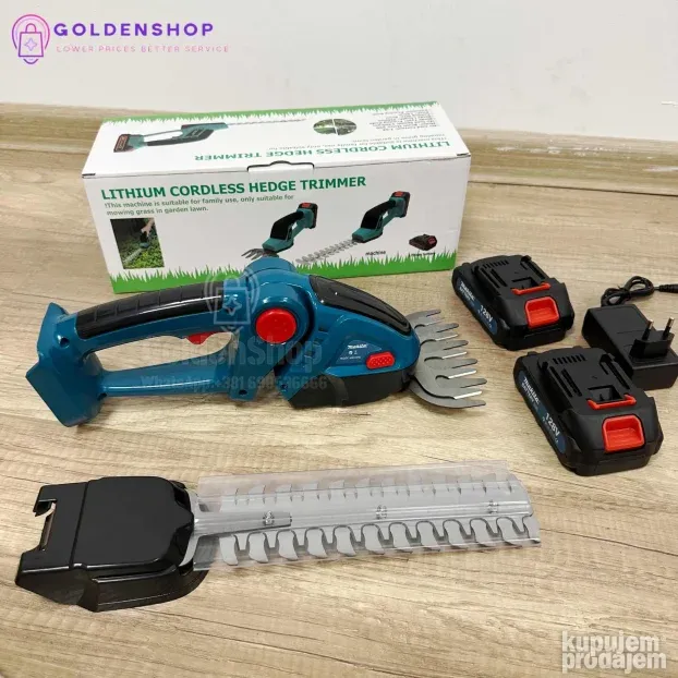 2u1 Aku trimer za travu i živu ogradu 128V