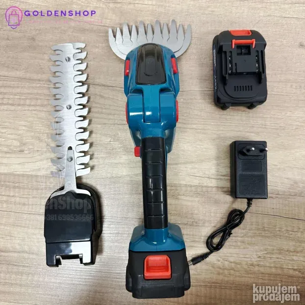 2u1 Aku trimer za travu i živu ogradu 128V