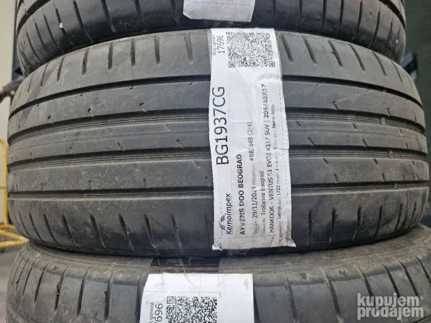 polovne letnje gume 205/55 r 17 hankook 4kom