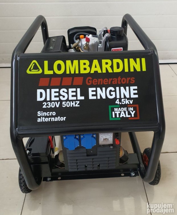 Agregat LOMBARDINI 4.5 kW dizel - sincro alternator NA KLJUČ
