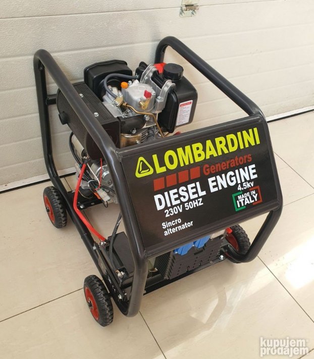 Agregat LOMBARDINI 4.5 kW dizel - sincro alternator NA KLJUČ