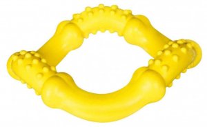 Gumeni Prsten Igračka Za Pse 15 cm Žuta