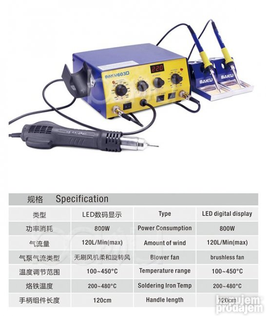 Duvaljka i lemilice BAKU BK-603D