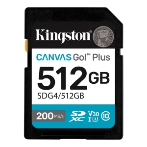 Kingston Canvas Go! Plus 512gb Sdxc 160 Mb/s Sdg4/512gb
