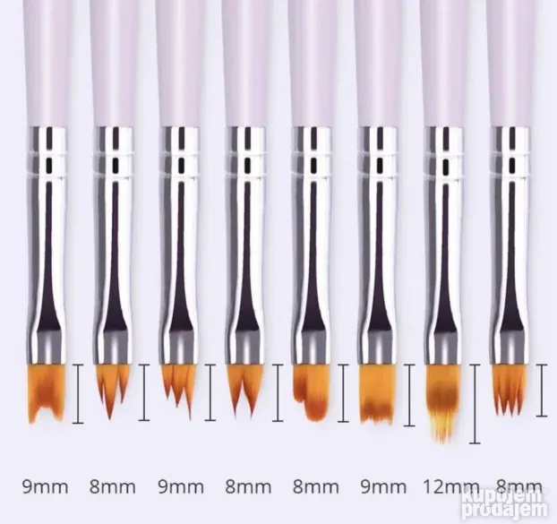Četkice za nail art 8 kom