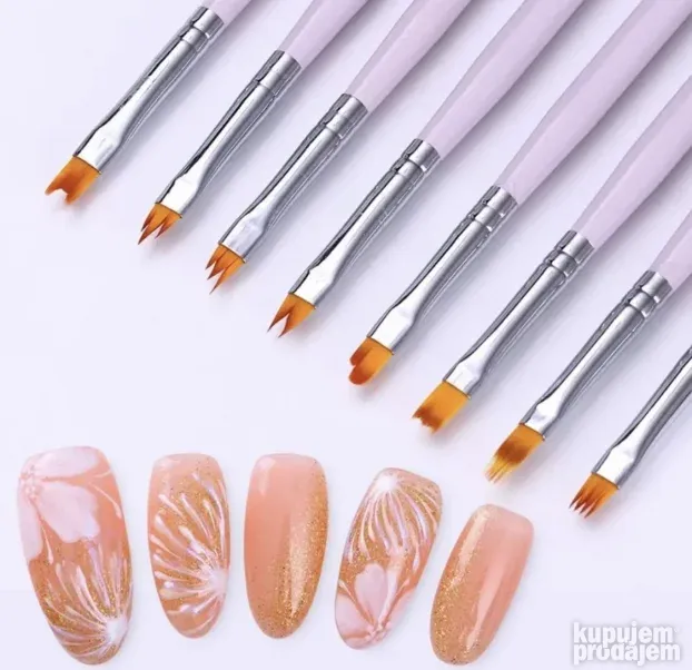Četkice za nail art 8 kom