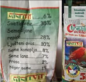 Hrana za kanarince 10 kg,fabričko pakovanje