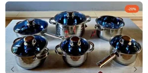 Set Inox posuđa debelo dno