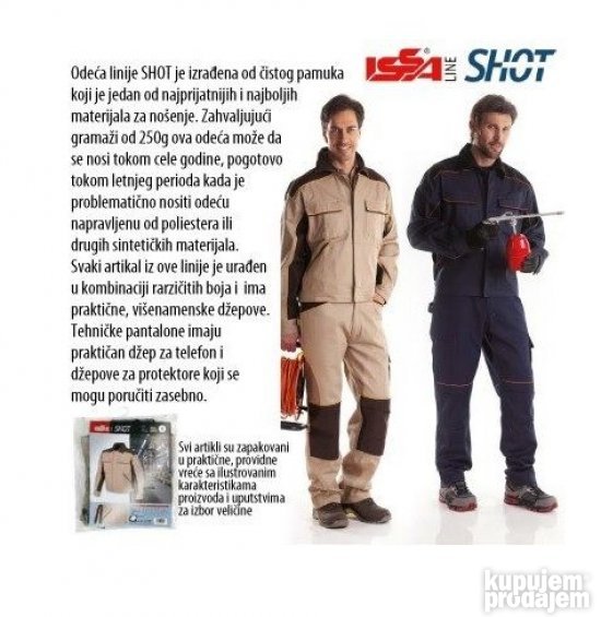 Radna bluza siva Issa Shot 8945