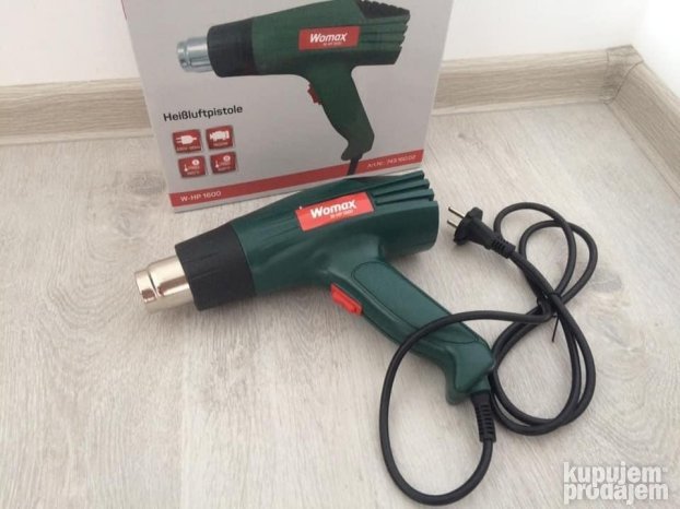 Pištolj  za vreli vazduh fen 1600 w 2god.gar