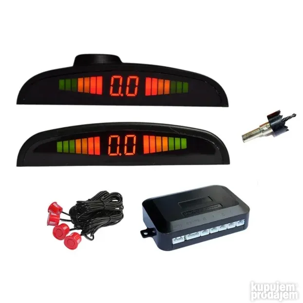 LED displej 4 parking senzora Profesionalni radarski sistem