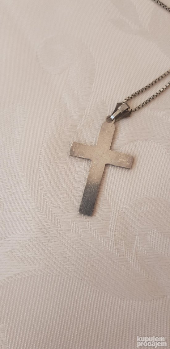 Srebro cisto  925 zig lance sa  sa krst stari nakit