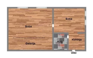 Jednosoban -38m2 - Gradić -527920