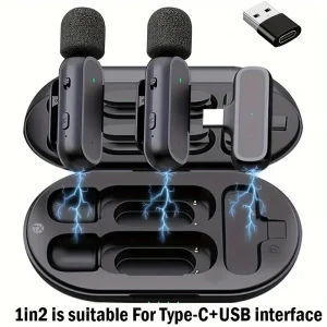 Mikrofon bubica, Lavalier Lapel, 20m, 2x C type, bezicni Mic