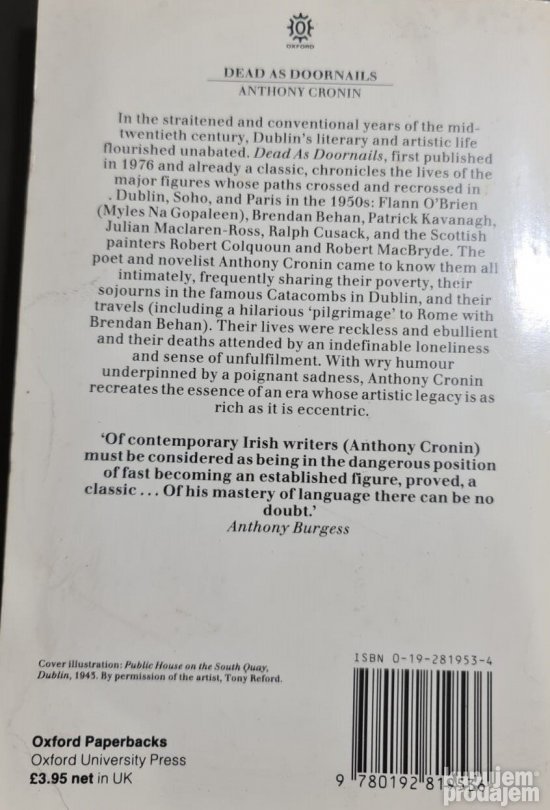 Dead as Doornails - Anthony Cronin - KupujemProdajem