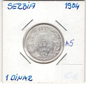 SRBIJA 1 dinar 1904 VF