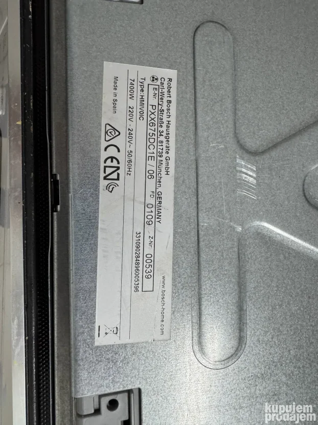 Bosch PXX675DC1E indukciona ugradna ploča