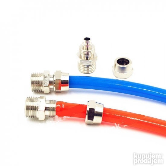 Pneumatska spojnica za vazduh 6/4mm na 1/8 (oko 9.5mm)