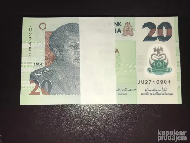 Nigerija 20 naira.Unc.-100 novčanica.